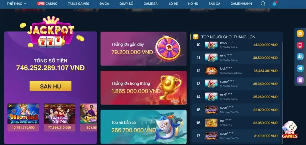 Cơ Hội Nổ Hũ Jackpot Lớn
